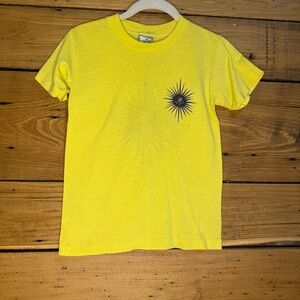 Vintage 90s OP Ocean Pacific Yellow Single Stitch Surf Tee
